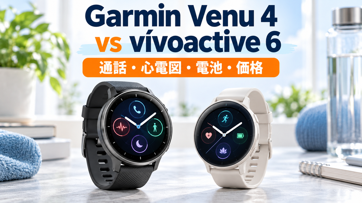 Garmin Venu 4 45mmとGarmin vívoactive 6の比較