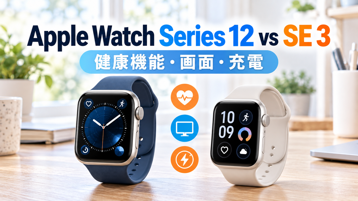 Apple Watch Series 12とApple Watch SE 3の比較